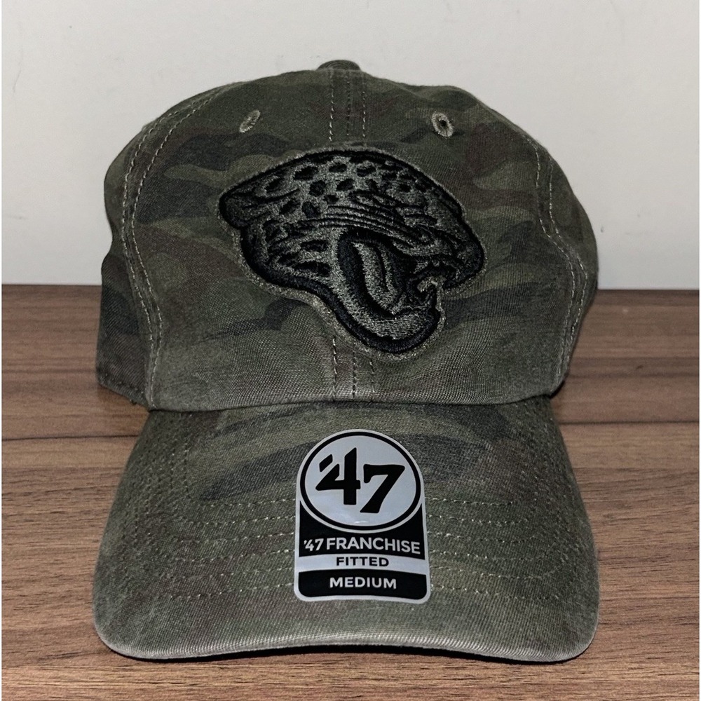 '47 Franchise Jacksonville Jaguars Camo Fitted Hat Cap Size Medium Hat New
